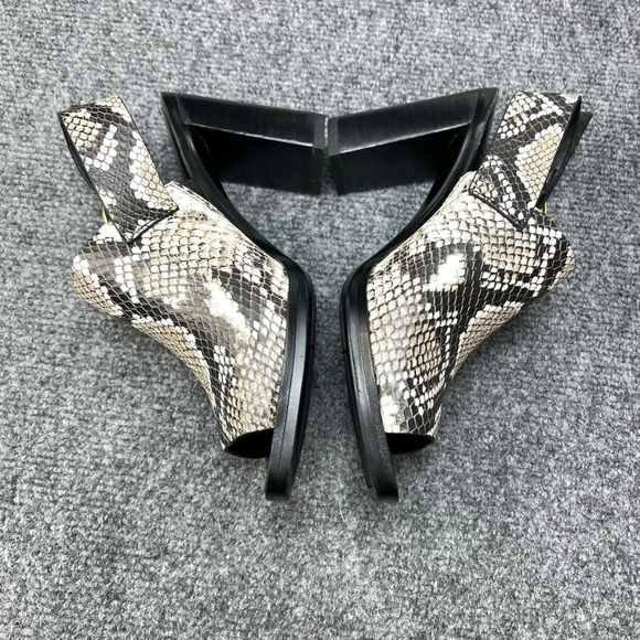 Franco Sarto Women's Walter High Heel Mule, Natural Snake Leather, 9M - Picture 4 of 8